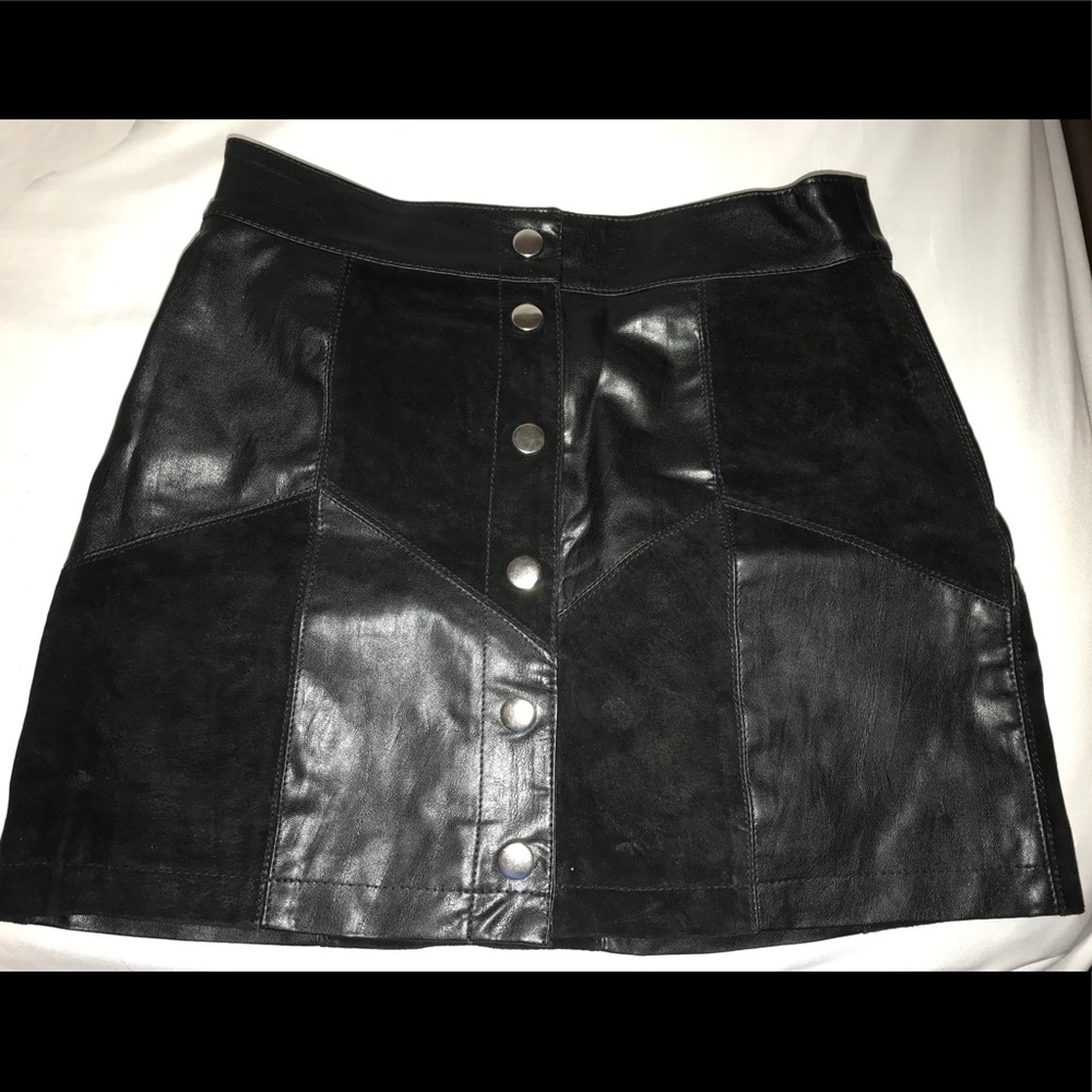 Forever 21 Leather&Suede Skirt